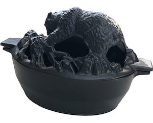 Cast Iron Bear Steamer by John Wright